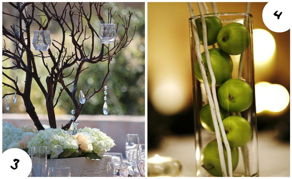 You can still wow your guests with unique vase fillers such as lemons or 